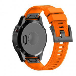 BStrap Silicone Acton řemínek na Garmin Fenix 5x / 6x, orange (SGA004C01)