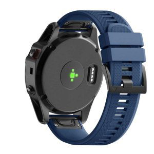 BStrap Silicone Acton řemínek na Garmin Fenix 5x / 6x, dark blue (SGA004C03)