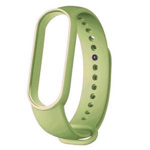 BStrap Silicone řemínek na Xiaomi Mi Band 5/6/7, light green (SXI011C07)