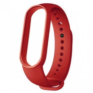 BStrap Silicone řemínek na Xiaomi Mi Band 5/6/7, mahogany red (SXI011C08)