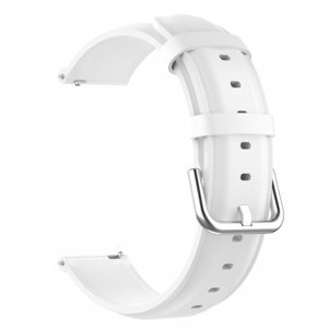BStrap Leather Lux řemínek na Samsung Gear S3, white (SSG015C0701)