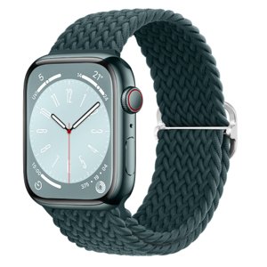 BStrap Elastic Nylon řemínek na Apple Watch 38/40/41mm, rainforest green (SAP013C21)