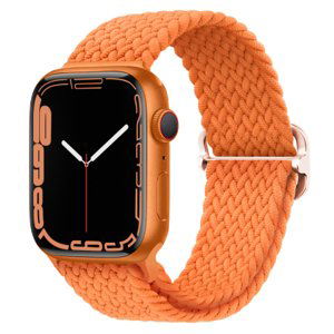 BStrap Elastic Nylon řemínek na Apple Watch 42/44/45mm, orange (SAP013C38)