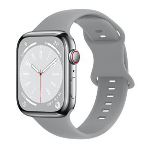 BStrap Smooth Silicone řemínek na Apple Watch 42/44/45mm, gray (SAP014C17)