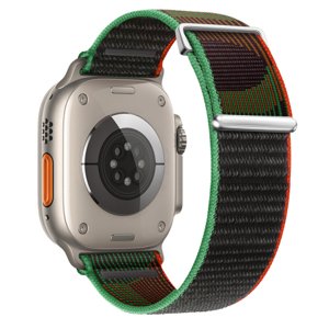 BStrap Velcro Nylon řemínek na Apple Watch 42/44/45mm, black unity (SAP016C19)