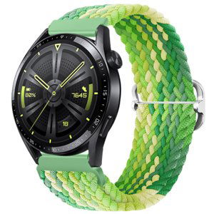 BStrap Elastic Nylon řemínek na Xiaomi Amazfit GTR 42mm, lime (SSG024C1003)