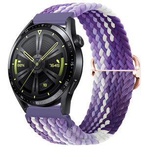 BStrap Elastic Nylon řemínek na Garmin Venu 2 Plus, grape (SSG024C1209)