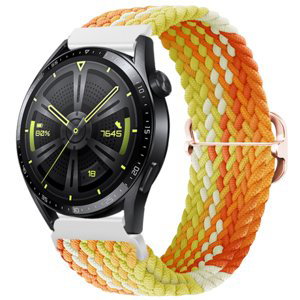BStrap Elastic Nylon řemínek na Huawei Watch GT3 42mm, fragrant orange (SSG024C1308)