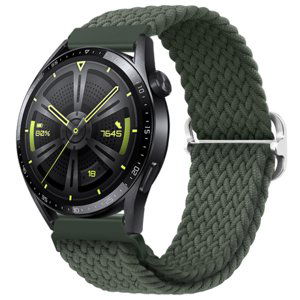 BStrap Elastic Nylon řemínek na Garmin Vivoactive 4, olive green (SSG025C0404)