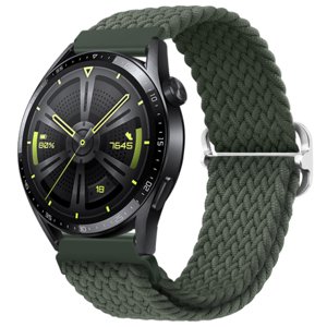 BStrap Elastic Nylon řemínek na Garmin Venu 2, olive green (SSG025C0407)