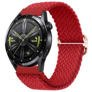 BStrap Elastic Nylon řemínek na Huawei Watch 3 / 3 Pro, red (SSG025C0509)