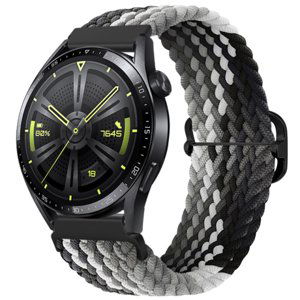 BStrap Elastic Nylon řemínek na Garmin Vivoactive 4, black qiao (SSG025C0804)