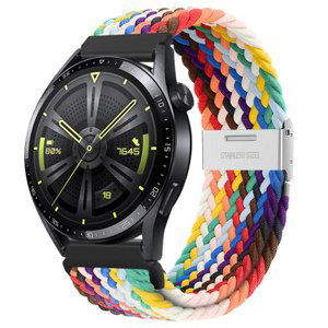 BStrap Elastic Nylon 2 řemínek na Xiaomi Amazfit GTR Mini, rainbow