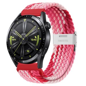 BStrap Elastic Nylon 2 řemínek na Garmin Venu 2 Plus, strawberry (SSG026C0909)