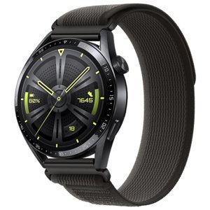 BStrap Velcro Nylon řemínek na Huawei Watch GT 42mm, black (SSG029C0102)