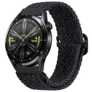 BStrap Braid Nylon řemínek na Samsung Galaxy Watch 42mm, black (SSG034C0202)