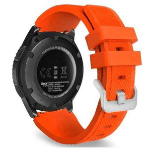 BStrap Silicone Sport řemínek na Garmin Vivoactive 4, grep orange (SSG006C2604)