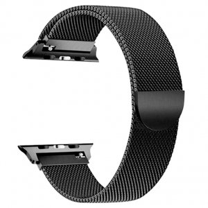 BStrap Milanese řemínek na Apple Watch 38/40/41mm, Black (SAP004C01)