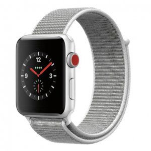 BStrap Nylon řemínek na Apple Watch 42/44/45mm, Silver (SAP005C19)