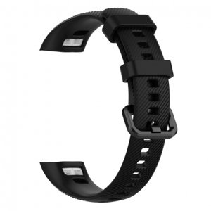 BStrap Silicone Line řemínek na Honor Band 4, black (SHO001C01)