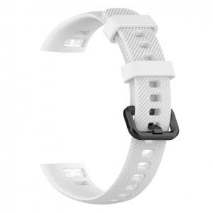 BStrap Silicone Line řemínek na Honor Band 4, white (SHO001C10)