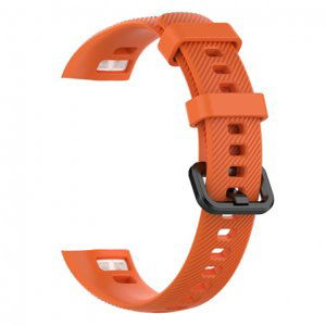 BStrap Silicone Line řemínek na Honor Band 4, orange (SHO001C05)