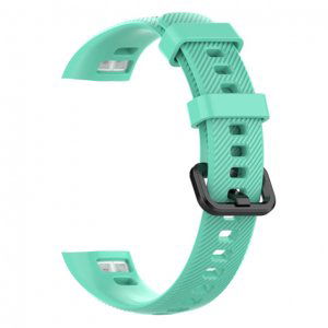 BStrap Silicone Line řemínek na Honor Band 4, teal (SHO001C09)