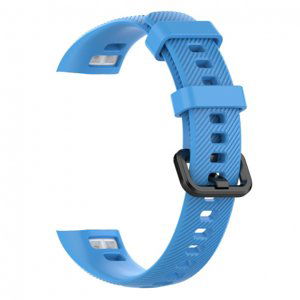 BStrap Silicone Line řemínek na Honor Band 4, light blue (SHO001C04)