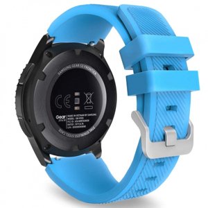 BStrap Silicone Sport řemínek na Samsung Galaxy Watch 3 45mm, light blue (SSG006C1101)