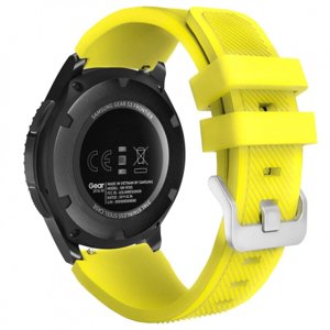 BStrap Silicone Sport řemínek na Samsung Gear S3, yellow (SSG006C23)