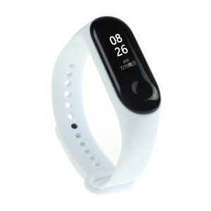 BStrap Silicone řemínek na Xiaomi Mi Band 3/4, white (SXI006C12)