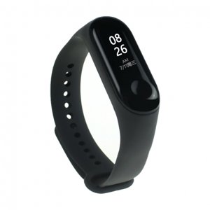 BStrap Silicone řemínek na Xiaomi Mi Band 3/4, black (SXI006C01)