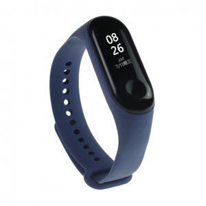 BStrap Silicone řemínek na Xiaomi Mi Band 3/4, dark blue (SXI006C03)