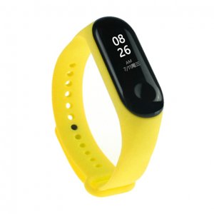 BStrap Silicone řemínek na Xiaomi Mi Band 3/4, yellow (SXI006C13)