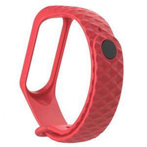 BStrap Silicone Diamond řemínek na Xiaomi Mi Band 3/4, red (SXI007C07)