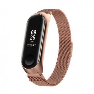 BStrap Milanese (Large) řemínek na Xiaomi Mi Band 3/4, rose gold (SXI005C06)