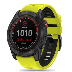 Tech-Protect Iconband řemínek na Garmin Fenix 3 / 5x / 6x / 6x Pro / 7x, lime/black