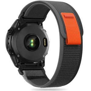 Tech-Protect Nylon řemínek na Garmin Fenix 3 / 5x / 6x / 6x Pro / 7x, black/orange