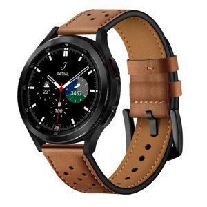 Tech-Protect Leather řemínek na Samsung Galaxy Watch 4 / 5 / 5 Pro / 6, brown