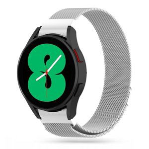 Tech-Protect Milanese řemínek na Samsung Galaxy Watch 4 / 5 / 5 Pro / 6, silver