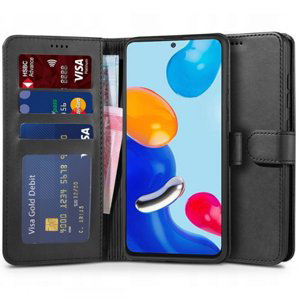 Tech-Protect Wallet knížkové pouzdro na Xiaomi Redmi Note 11 Pro / 11 Pro 5G, černé