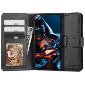 Tech-Protect Wallet knížkové pouzdro na Xiaomi Redmi Note 12 Pro / Poco X5 Pro 5G, černé