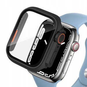 Tech-Protect Defense 360 pouzdro na Apple Watch 7/8 45mm, černé/oranžové