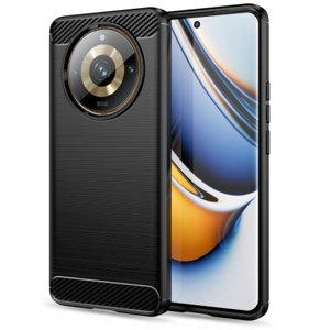 Tech-Protect Carbon kryt na Realme 11 Pro 5G / 11 Pro Plus 5G, černý