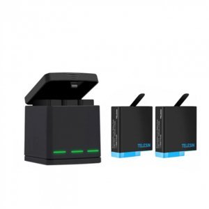 Telesin 3-slot charger box nabíječka na GoPro Hero 8 + 2 batérie (GP-BNC-801)