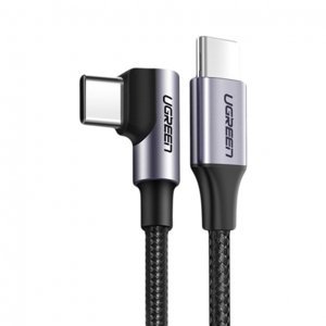 Ugreen Angled kabel USB-C / USB-C PD 60W 2A 1m, černý (US255 50125)