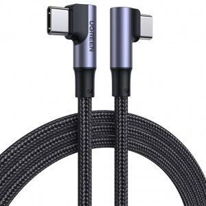 Ugreen Elbow kabel USB-C / USB-C QC PD 100W 5A 2m, černý (US335)