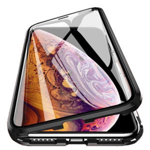 MG Magnetic Full Body Glass magnetické pouzdro na iPhone 14, černé