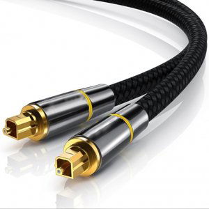 MG Fiber Toslink audio optický kabel SPDIF 5m, černý (WOPT-50)