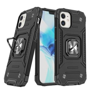 MG Ring Armor plastový kryt na iPhone 14 Plus, černý